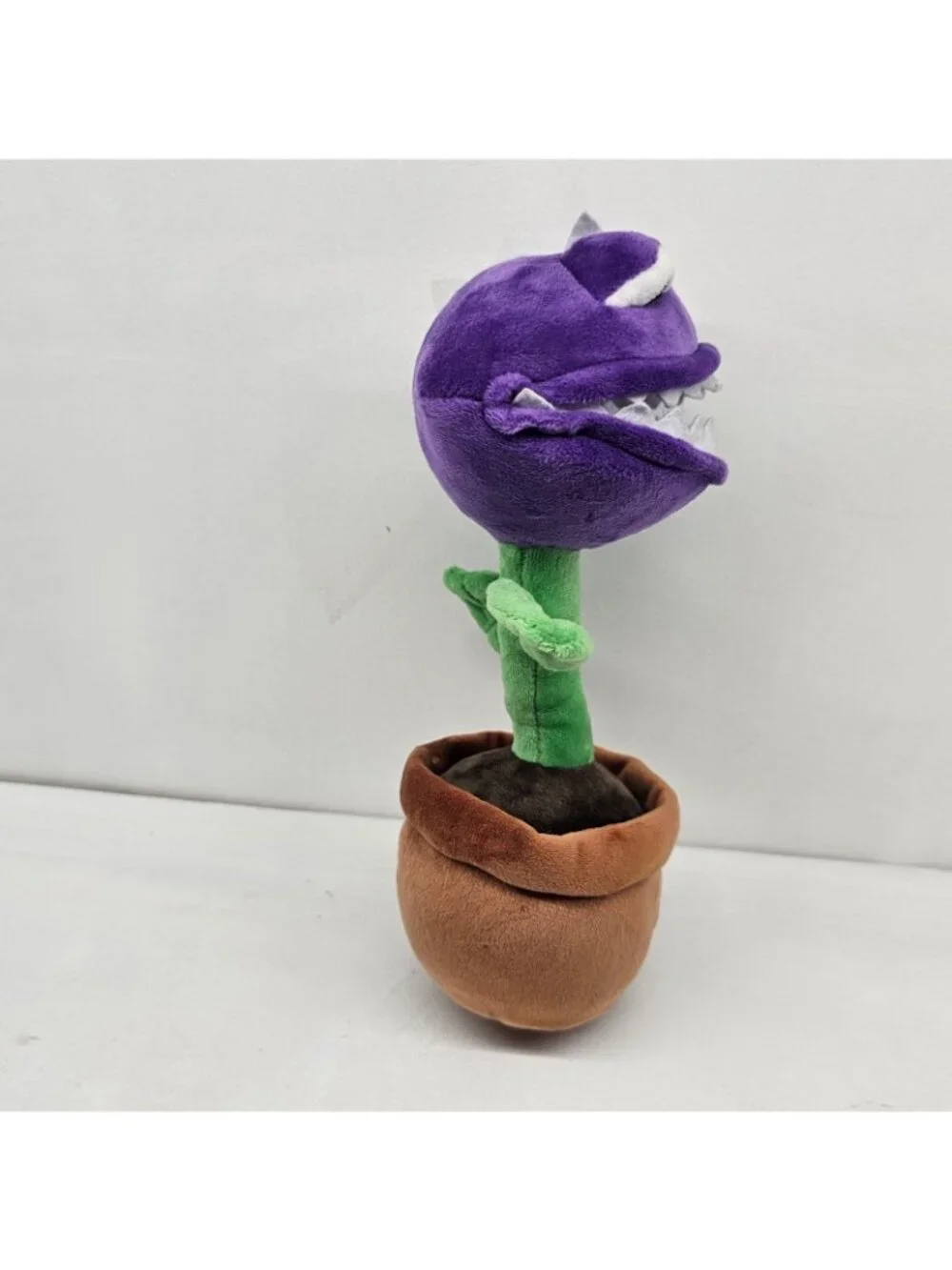 Monuva Plant Monsters PVZ Chomper Plush Purple Venus Flytrap Pot Toy 10
